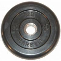 2.5 кг диск (блин) MB Barbell (черный) 31 мм.