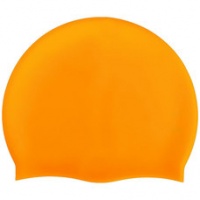 Шапочка для плавания силиконовая одноцветная (оранжевый) B31520-5